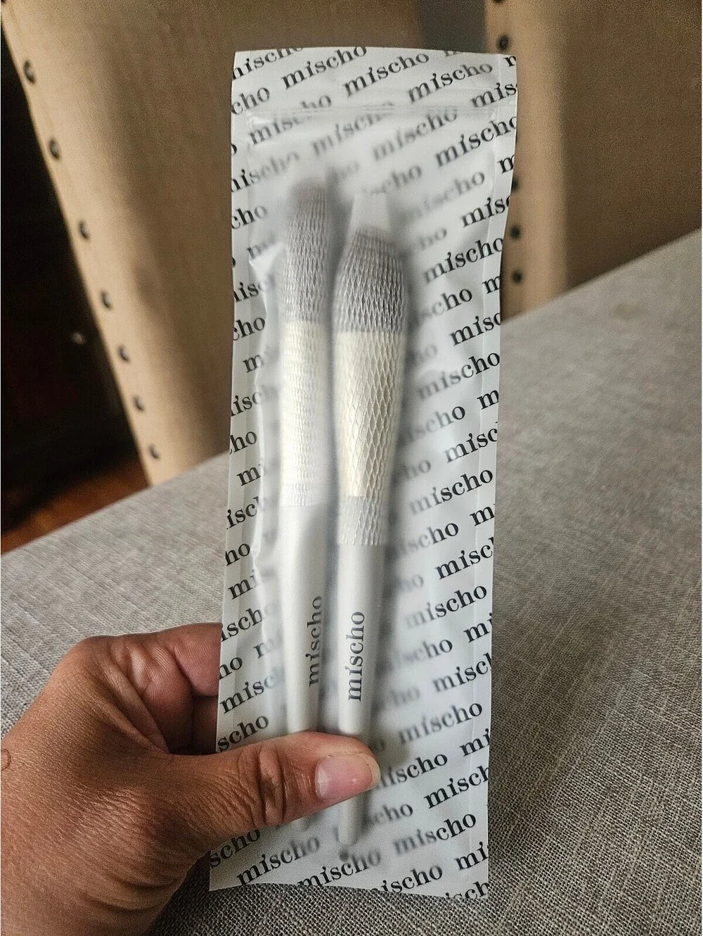 Mischo Beauty 2 piece make-up brushes NIP